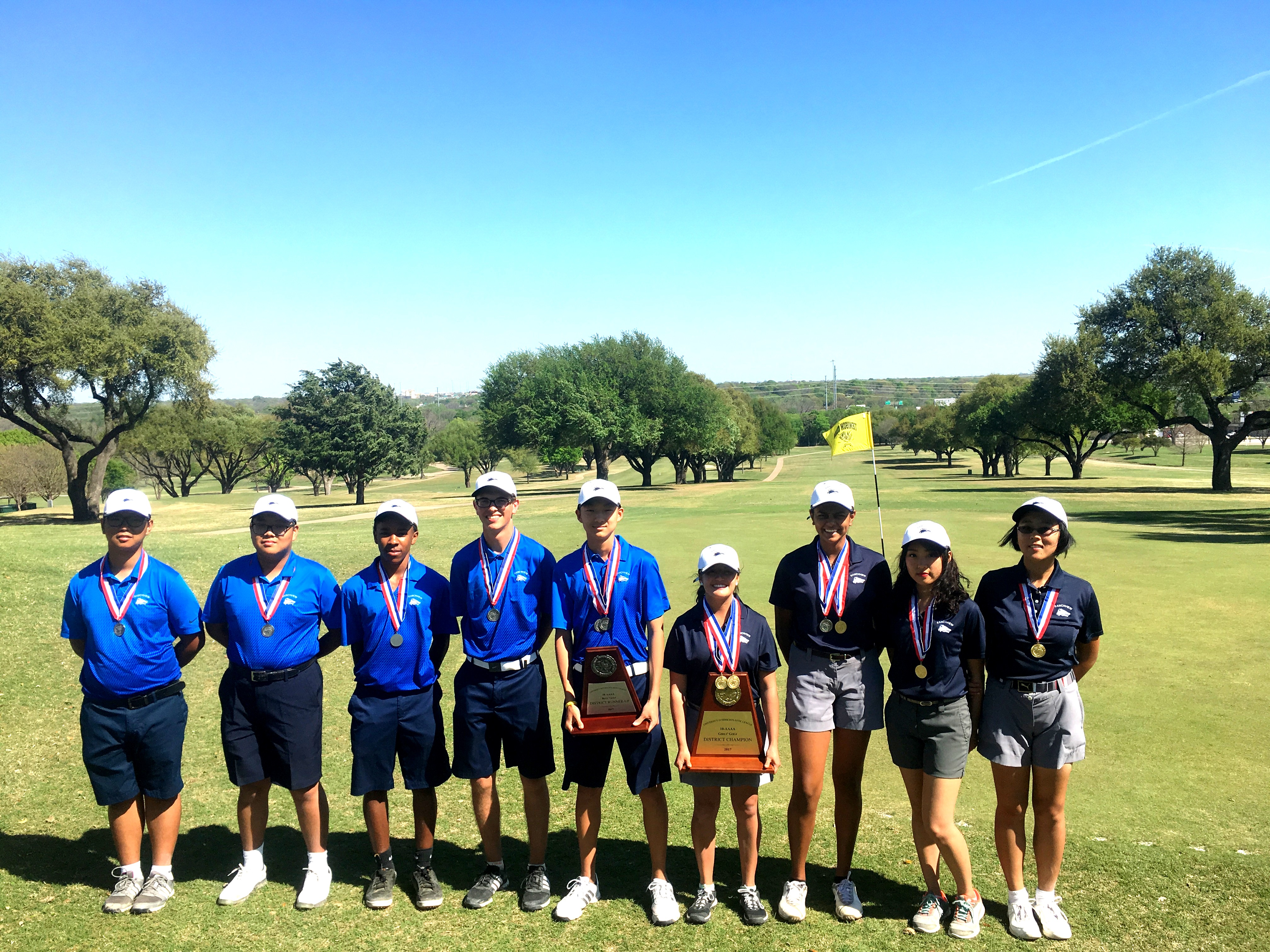 2017 Boys and Girls Teams. Boys Team 2nd at District. Girls Team District Champions! Tenison Old Course.