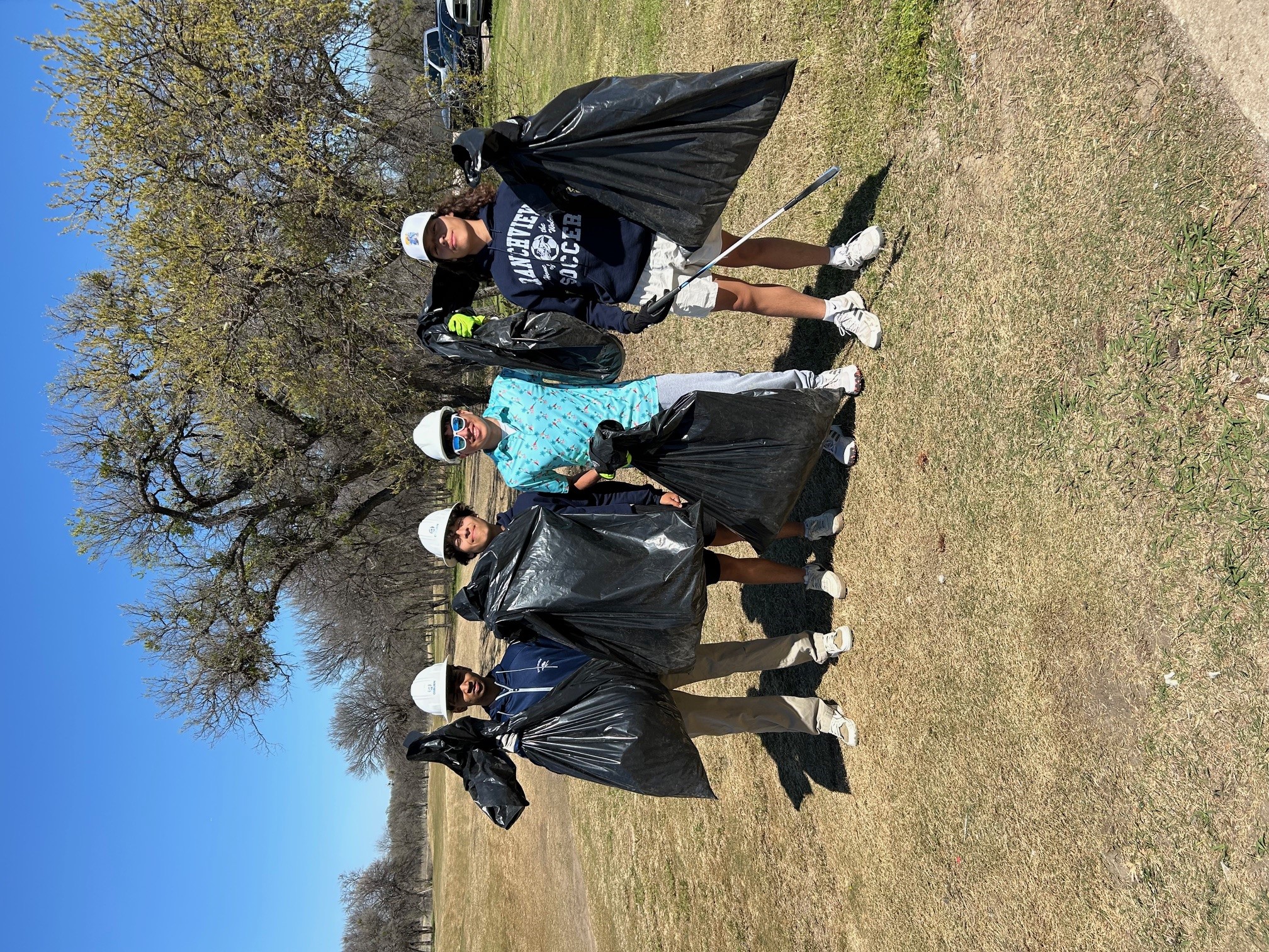 2025 Community Service project. Ranchview golfers picked up debris left from high winds and February rains